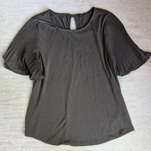Adrianna Papell Olive Green Blouse - Picture 1 of 4